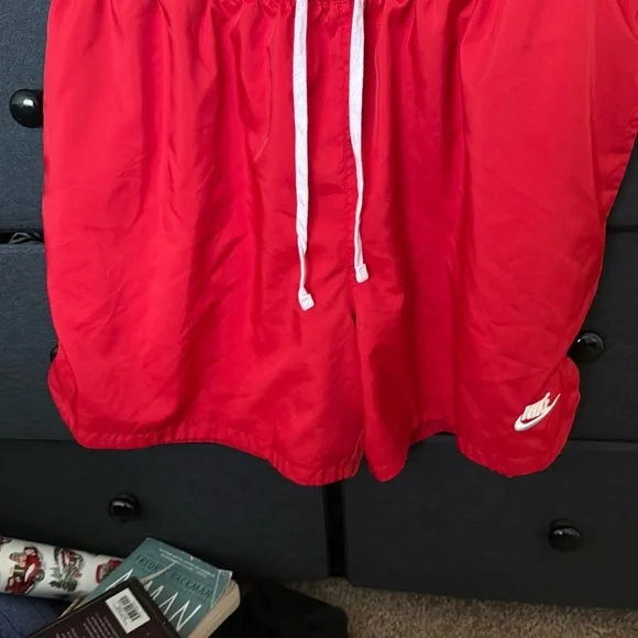 Nike Red Athletic Shorts Lightweight Performance - Picture 2 of 4
